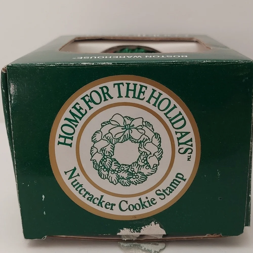 Boston Warehouse Nutcracker Cookie Stamp Home for the Holidays 1997 Christmas